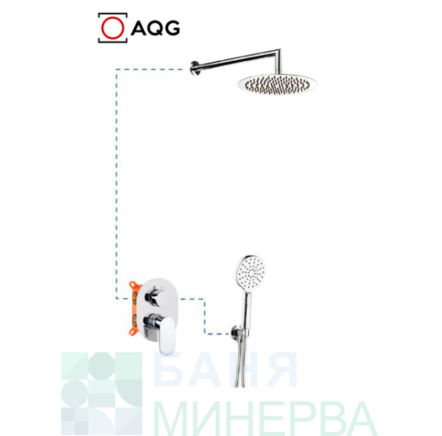 AQG BETA 19BETER21102 Душ за вграждане