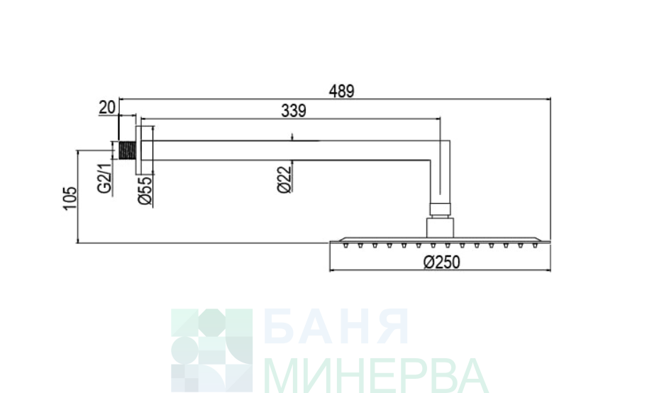 AQG BETA 19BETER21102 Душ за вграждане - Image 3