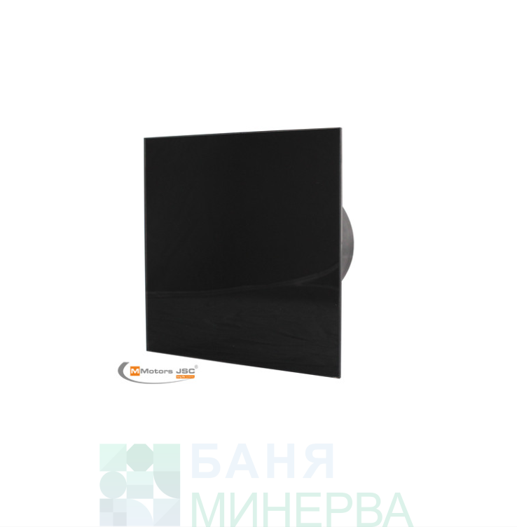 ВЕНТИЛАТОР ЗА БАНЯ MMP 100-169 стъкло черен мат MMOTORS