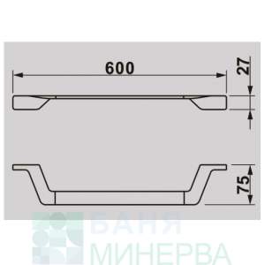 ICA 2824GOLD Саня Аксесоар за баня злато гланц
