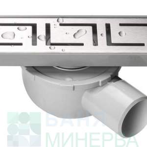 Линеен сифон MIRA 40 см решетка Версаче