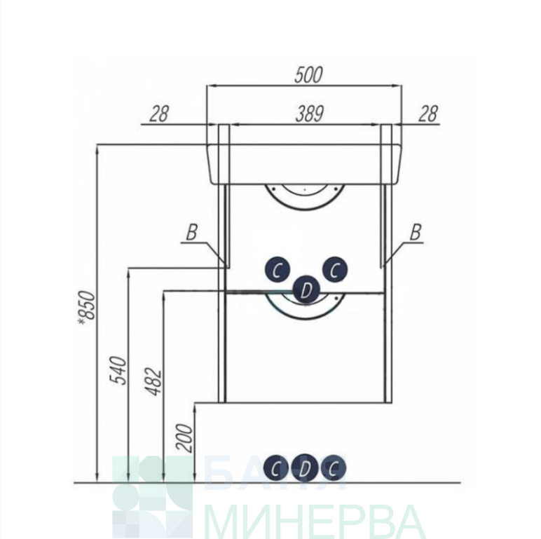 ROCA SILVA 50 Дъб Макиато WQ7Z211701SIW50 шкаф с мивкка - Image 3