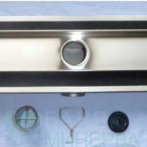 Inox Style Tile Линеен Сифон 1185-80 за плочка с хидроизолационен фланец