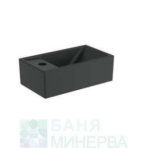 E2113V3 TEMPO малка мивка 37 см с ляв отвор за смесител черен мат Ideal Standard