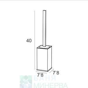 Yass 6914 Черен Мат Четка за тоалетна