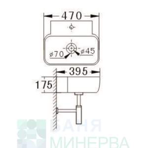 ICC 4841 Порцеланов умивалник