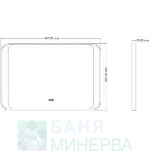 ICL 1822 Огледало с вградено осветление 60-90