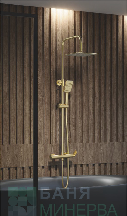 AQG 21NTC25ALA09 NITE Brushed gold Душ колона