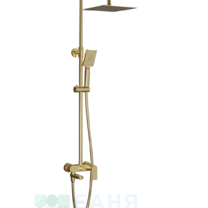 AQG Nite OC 21NITC25ASB09 Brushed gold Душ система с чучур