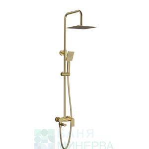 AQG Nite OC 21NITC25ASB09 Brushed gold Душ система с чучур