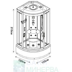 ICSH 2213NEW Хидромасажна кабина с Парогенератор