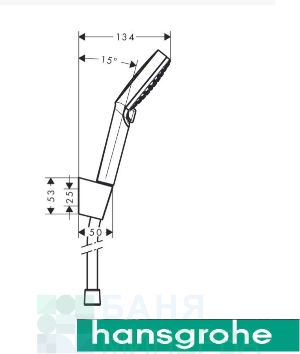 Hansgrohe Crometta 26692400 хром и бяло Душ комплект-ръчен душ, стойка и шлаух - Image 2