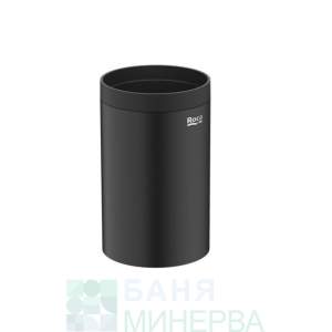ROCA Hotels 2.0 A817594C40 черна матирана чаша за четки за зъби  стояща