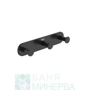 ROCA Hotels 2.0  A817572C40 черна матова закачалка тройна