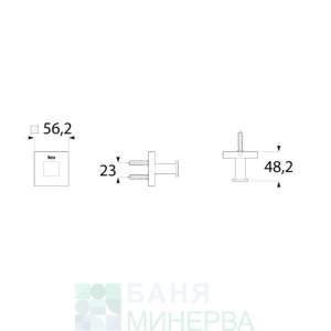 ROCA Hotels A817601C40 Закачалка Черен Мат