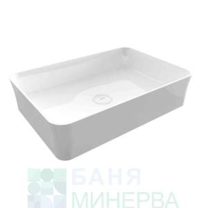 Bocchi Sottile Slim 1476 001 0125 Мивка за плот бял гланц 55-38 см