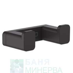 Hansgrohe ADDSTORIS Двойна закачалка черен мат 41755670