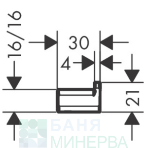 Hansgrohe AddStoris единична закачалка 41742000