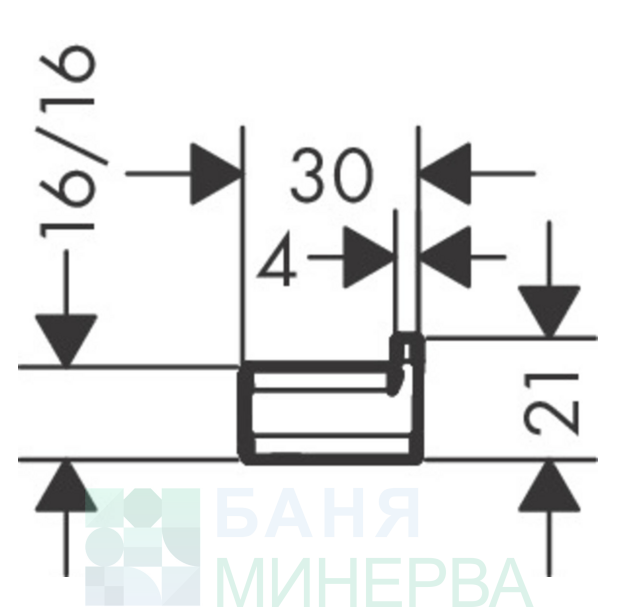 Hansgrohe AddStoris единична закачалка 41742000 - Image 2