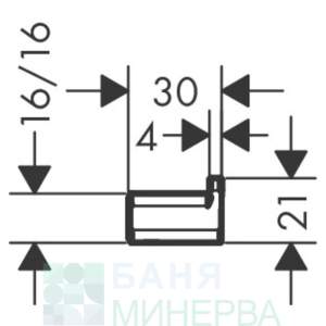 Hansgrohe  AddStoris единична закачалка 41742670 черен мат