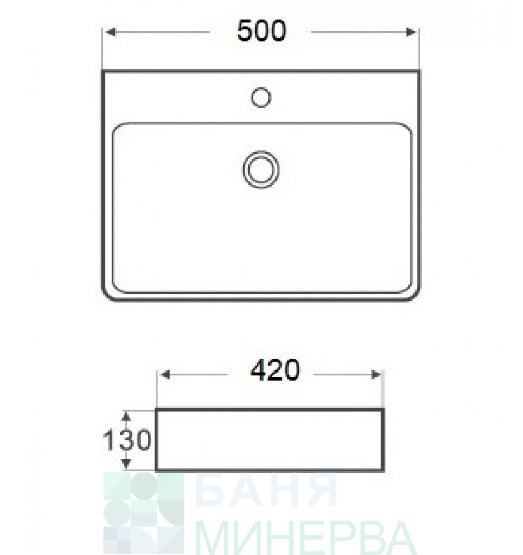 ICB 5042LG Умивалник за плот - Image 2