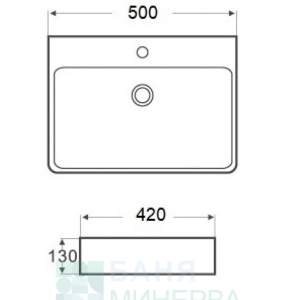 ICB 5042MG  СИВ Умивалник  за плот