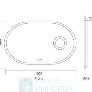 ICL 1812 Огледала с вградено LED осветление и нагревател Inter Ceramic