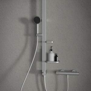IDEAL STANDARD BD583Si Ceraterm ALU+Silk Blak Термостатен смесител за душ
