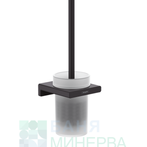Hansgrohe AddStoris Конзолна четка за WC в цвят черен мат 41752670