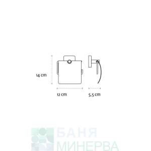 Kapitan Quatro 4403 Държач за тоалетна хартия с капак