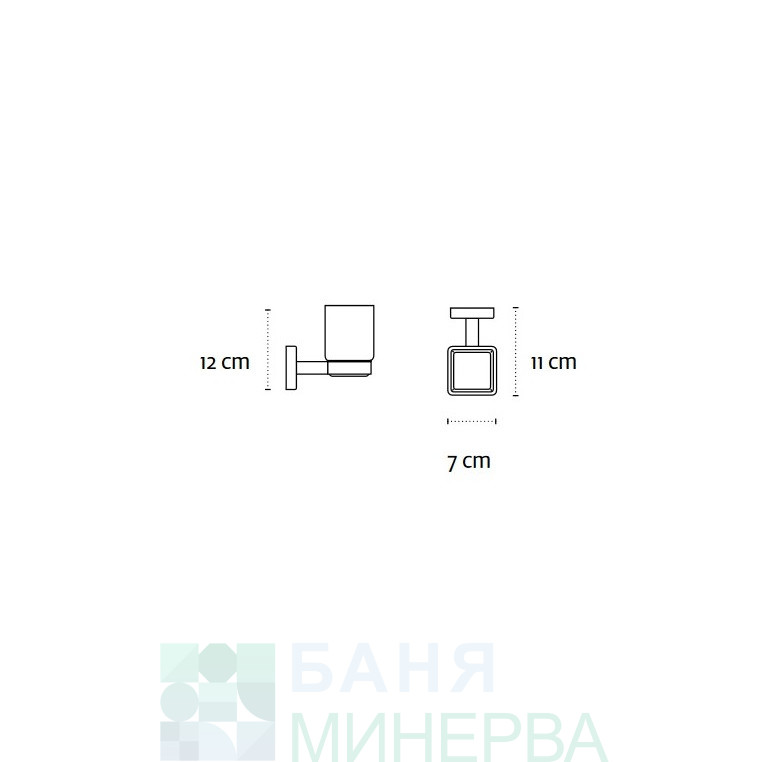 Kapitan Quattro 4501 Държач със стъклена чаша - Image 2