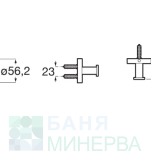ROCA Hotels 2.0 A817570C40 Единична закачалка Черен мат