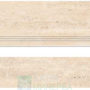 Travertino Beige Rustic Matt Стъпало+чело 56010466+56010473