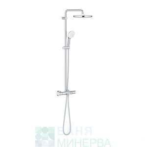 ДУШ СИСТЕМА С ТЕРМОСТАТЕН СМЕСИТЕЛ NEW TEMPESTA COSMOPOLITAN CUBE 250