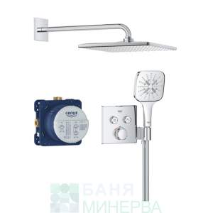 ДУШ СИСТЕМА С 2 ИЗВОДА GROHTHERM SMARTCONTROL CUBE 34865000