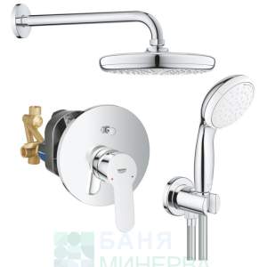 GROHE Комплект за баня за вграждане BauEdge 29079000+26412000+26406001