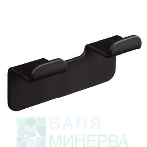 ICA 5553-2B ЕЛИНОР BLACK Двойна закачалка Аксесоар за баня