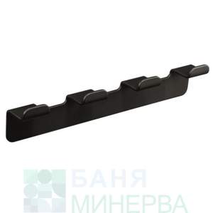 ICA 5553-4B ЕЛИНОР BLACK Четворна закачалка Аксесоар за баня