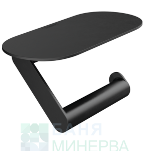 HANSGROHE WallStoris Държач за тоалетна хартия с поставка в цвят Matt Black 27928670