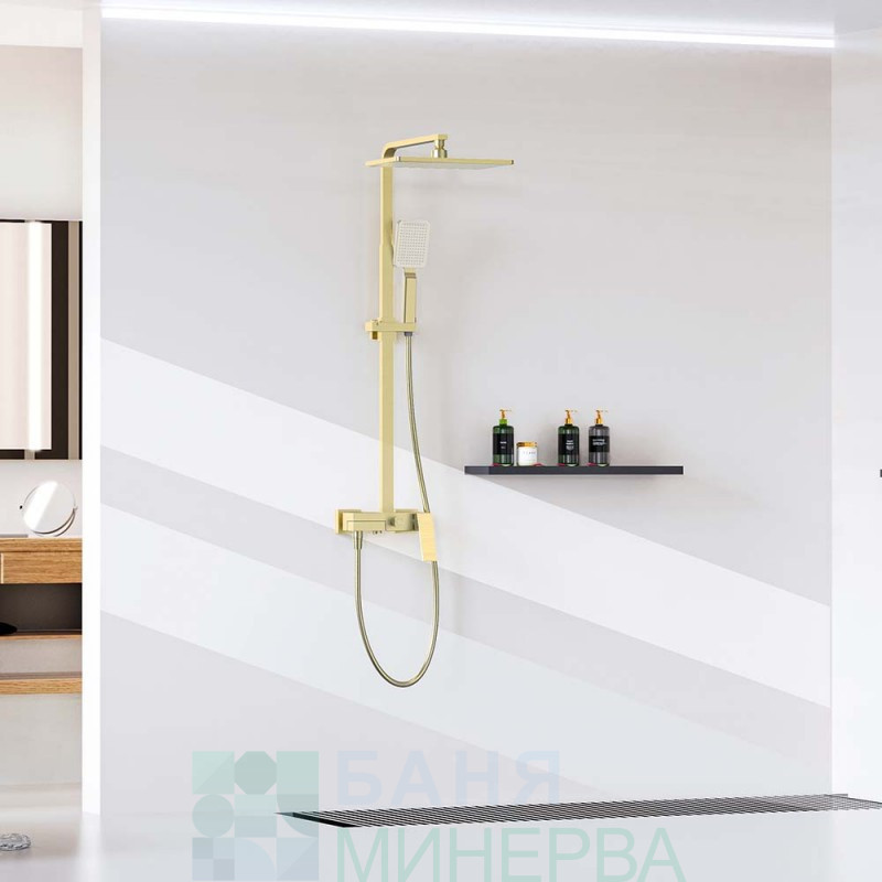 ICT 6891BRUSH GOLD Душ колона-Тръбно окачване - Image 2