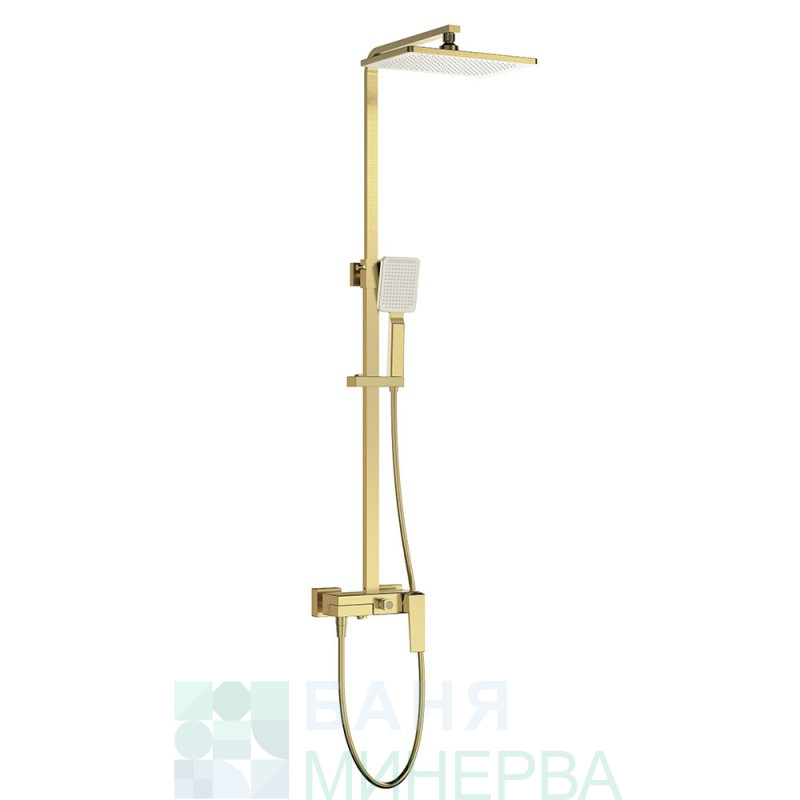 ICT 6891BRUSH GOLD Душ колона-Тръбно окачване