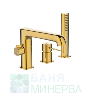 LAVEO POLA GOLD BAP G13D Стоящ смесител за вана златен