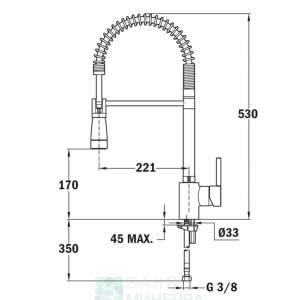 TEKA ARES K 939 Кухненски смесител