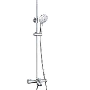 AQG Wind Blue RO 20WBR250LB02 Хром Душ колона с термостат и чучур