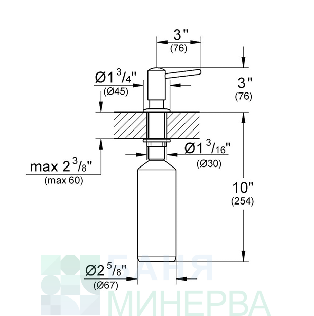 GROHE 40536000 Дозатор за течен сапун за вграждане ПРОМО - Image 2