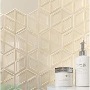 ILLUSION Beige Hexagon 17.1-19.8 STR Плочки фаянс