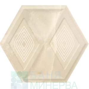ILLUSION Beige Hexagon 17.1-19.8 STR Плочки фаянс