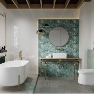 PARADYZ SALVINIA GREEN MAT 30-60 Плочки за баня