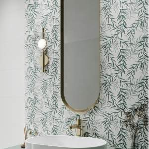 DECOR SALVINIA GREEN MAT 30-60 Плочки фаянс