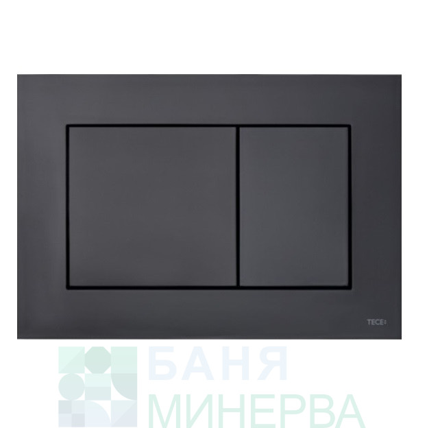 Tece Now с черен бутон и Quadro Rimless 49 см Черен мат Промо Пакет Структура с тоалетна чиния - Image 3